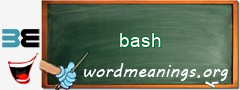 WordMeaning blackboard for bash